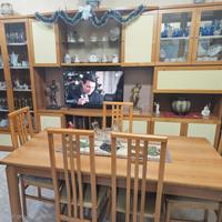 Parete attrezzata in legno 