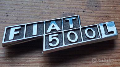 Fregio logo Fiat 500 L d'epoca originale