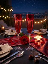 FLUTE -SET CHAMPAGNE-PER INNAMORATI