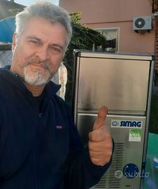 MACCHINA GHIACCIO, FABBRICATORE GHIACCIO 22kg/24h