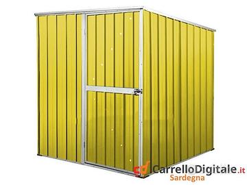 Box da giardino lamiera 175x185cm giallo