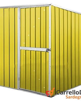 Box da giardino lamiera 175x185cm giallo