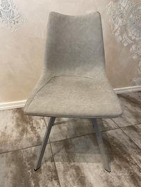 SET DI 4 SEDIE MAIORCA Colore grigio ghiaccio