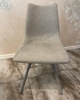 SET DI 4 SEDIE MAIORCA Colore grigio ghiaccio