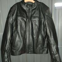 Giubbotto Moto in Pelle OJ ROOSTER Nero