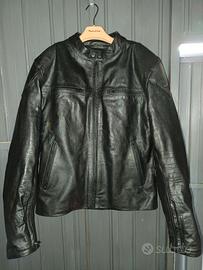 Giubbotto Moto in Pelle OJ ROOSTER Nero