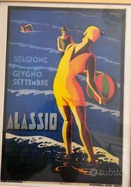 Stampa arredo manifesto turistico di Alassio