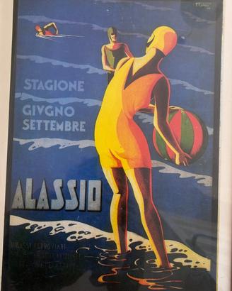 Stampa arredo manifesto turistico di Alassio