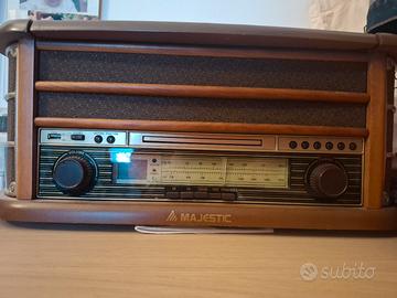 Giradischi Majestic cd/usb/cassette