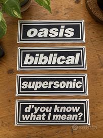 Sticker Oasis. 4 adesivi.