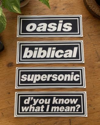 Sticker Oasis. 4 adesivi.