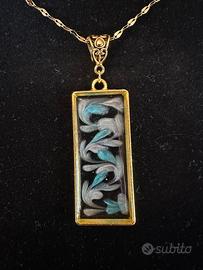 Collana estiva dorata moda