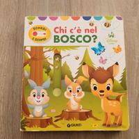 Libro bambini "Chi c'è nel bosco?" Scorri e Impara