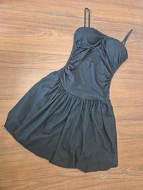 Abito Mini Nero a Palloncino Taglia unica