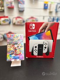 Console Nintnedo Switch Oled + Mario Kart 8 Nuovo
