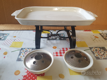 Scaldavivande a candele da tavolo