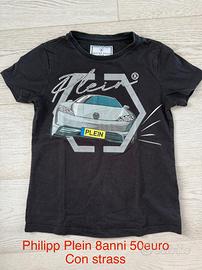 philipp plein Maglietta con strass - 8 anni