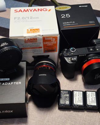 kit fotografico Sony alpha 6500