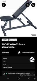 panca toorx WBX-85 Panca regolabile e stabile
