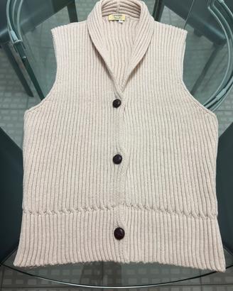 Cardigan a gilet 100% lana CARACTÈRE  tg. S