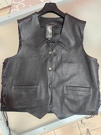 gilet in pelle nuovo mai usato 