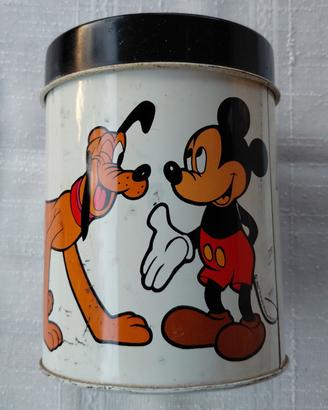 Barattolo Latta Disney HBS Inghilterra Anni '70