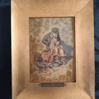 Vincenzo Migliaro dipinto olio su legno 