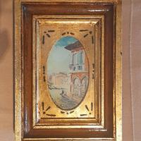 Piccolo dipinto veneziano ad olio su tavola