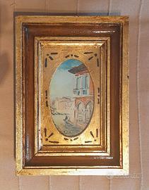 Piccolo dipinto veneziano ad olio su tavola