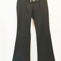 Pantaloni flare gabardine nero Tg.42. Nuovi