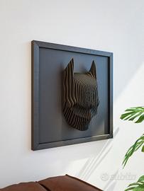 Quadro 3D Batman - Scultura Layered a Parete