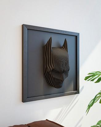 Quadro 3D Batman - Scultura Layered a Parete