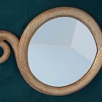 SPECCHIO SNAKE GOLD ISPIRATO ALLA BELLE EPOQUE