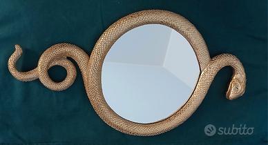 SPECCHIO SNAKE GOLD ISPIRATO ALLA BELLE EPOQUE