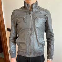 Alcott giacca ecopelle Slim grigio scuro