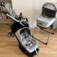 Passeggino trio inglesina electa grigio chiaro
