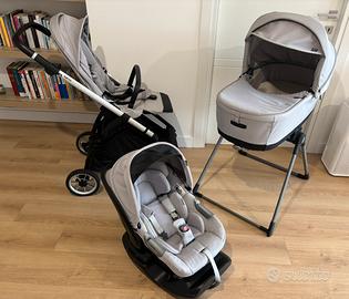 Passeggino trio inglesina electa grigio chiaro