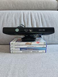 Kinect Xbox 360 con 4 giochi