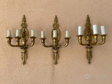 Tris di Applique in Bronzo Massiccio