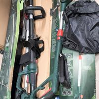 tagliasiepi telescopio e tagliabordi elettrico 