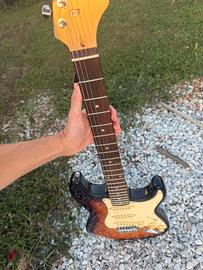Chitarra elettrica stagg e amplificatore