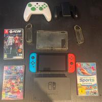 Nintendo switch +giochi+joestick