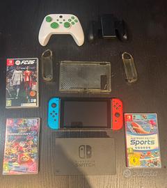 Nintendo switch +giochi+joestick