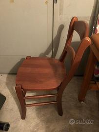 Tavolo pieghevole noce