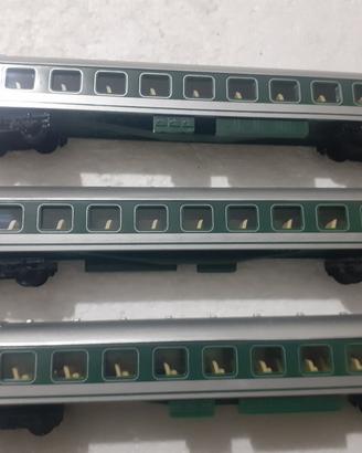 lotto carrozze modellismo ferroviario 