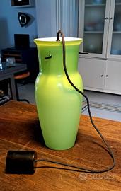 Anni'60 Vistosi - Lampadario Opale Verde Vetro 