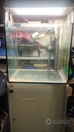 ACQUARIO AQUAMAR 60x45x56 COMPLETO, TRATTABILE