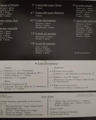 Vinili I Grandi Musicisti "Il primo Romanticismo"