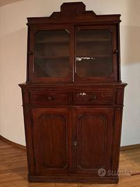 Credenza antica con vetrina – stile Luigi Filippo