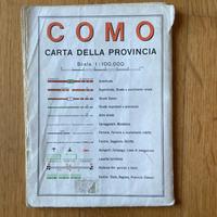 Carta stradale della provincia di Como 1976